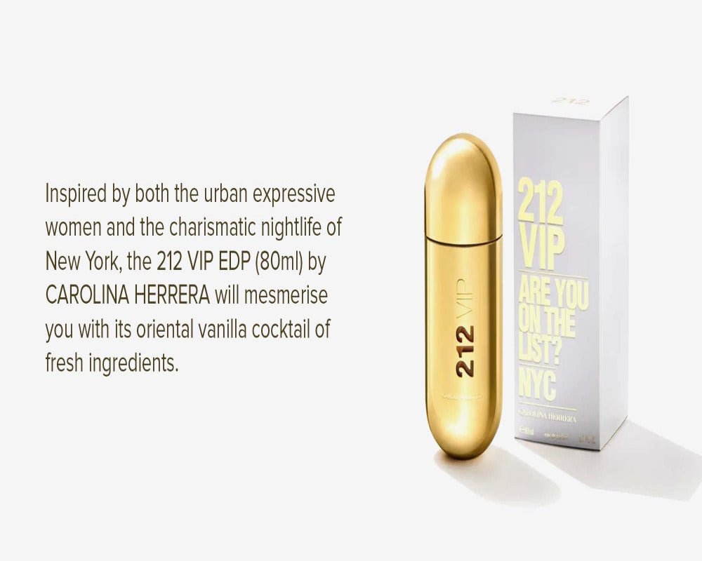 Carolina Herrera 212 VIP Women Perfume 2.7oz 80ml EAU DE PARFUM SPRAY