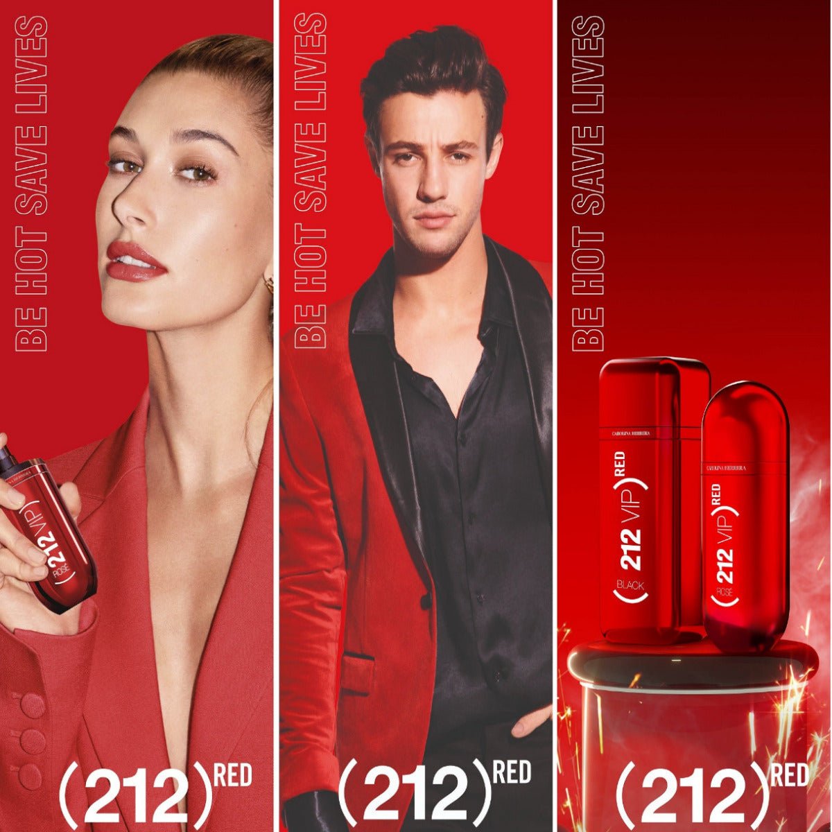 Carolina Herrera 212 VIP Rose Red Limited Edition Women Perfume 3.4oz 100ml EAU DE PARFUM SPRAY