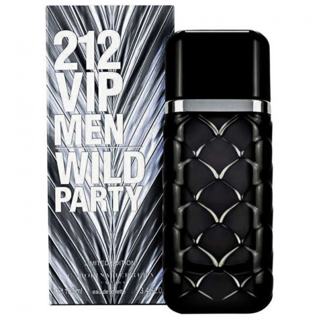 Carolina Herrera 212 VIP Wild Party Men Perfume 3.4oz 100ml EAU DE TOILETTE SPRAY