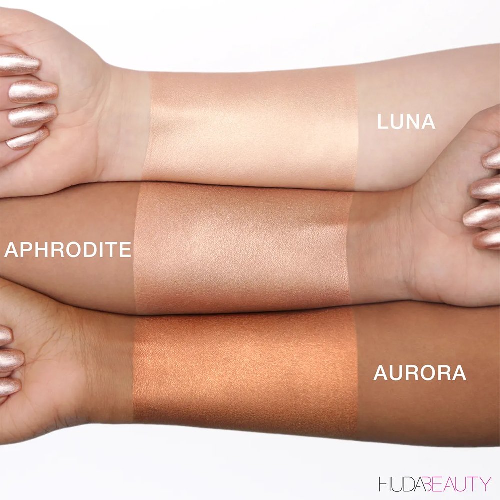 Huda Beauty Make Up For Ever All Over Body Highlighter N.Y.M.P.H Flawless Summer Skin, Smooth and Hydrated