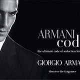 Giorgio Armani Armani Code Men Perfume 4.2oz 125ml 2.5oz 75ml EAU DE TOILETTE SPRAY