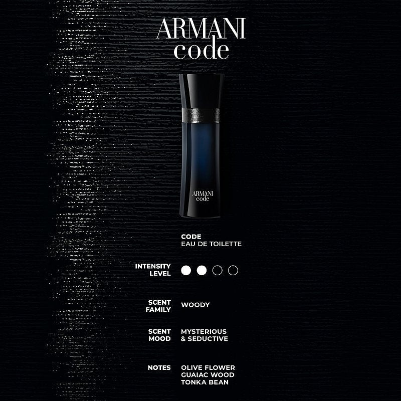Giorgio Armani Armani Code Men Perfume 4.2oz 125ml 2.5oz 75ml EAU DE TOILETTE SPRAY