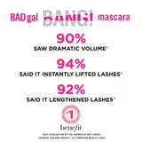 Benefit BADgal Bang Mascara Volumizing, Water-Resistant, Smudgeproof