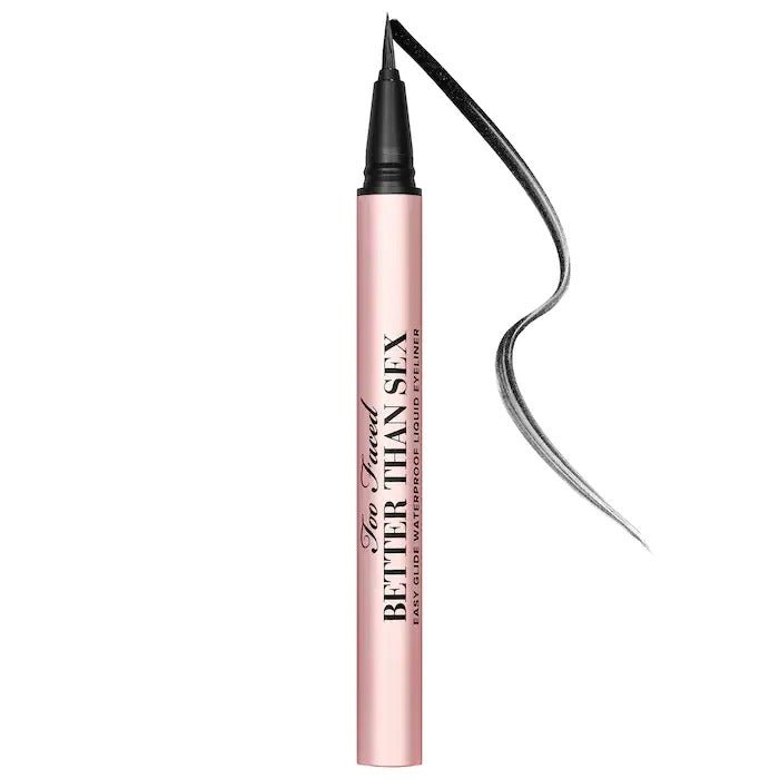 Too Faced Better Than Sex 24 Hour Easy Glide Waterproof Liquid Eyeliner Deepest Black 0.02oz 0.6ml