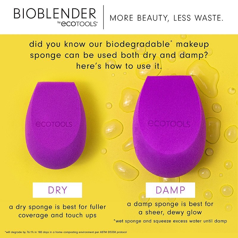 Ecotools Bio Blender Duo Makeup Sponges Tools  2 Bioblenders in 1