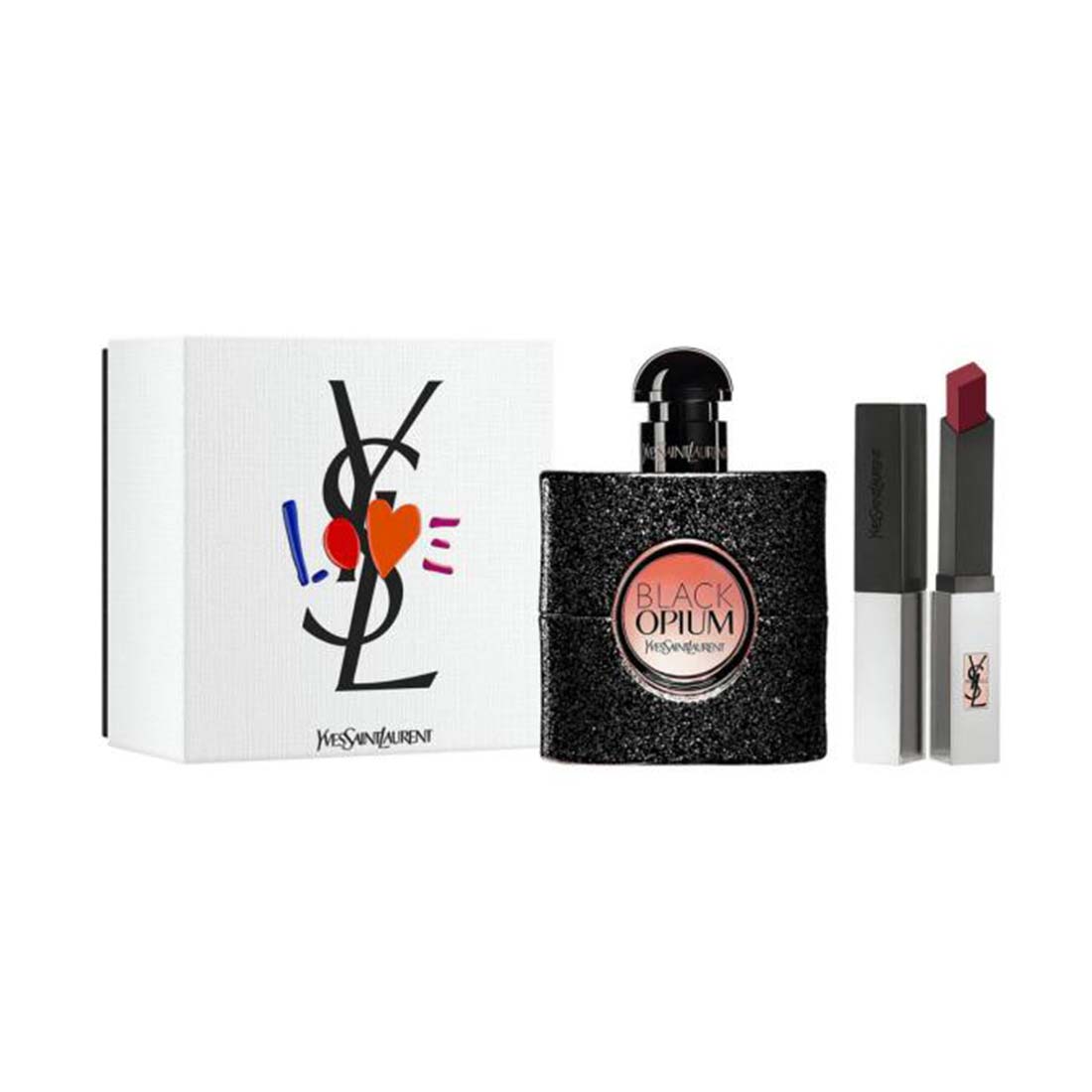 Yves Saint Laurent Black Opium Women Perfume Gift Set 1.7oz 50ml EAU DE PARFUM SPRAY