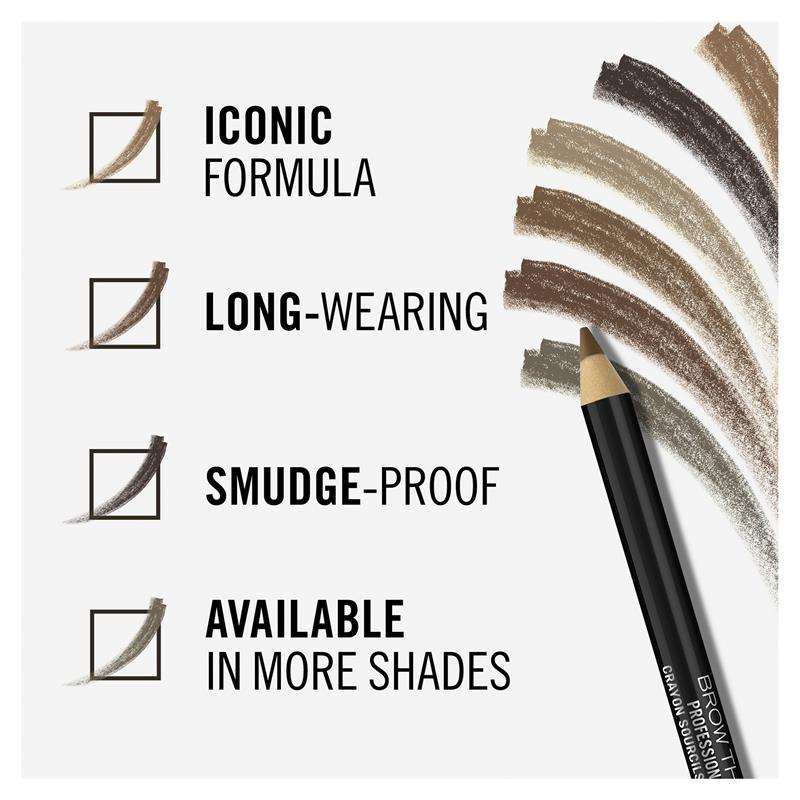Rimmel Brow This Way Professional Pencil 1.4g, Pigmented, Built In Brush