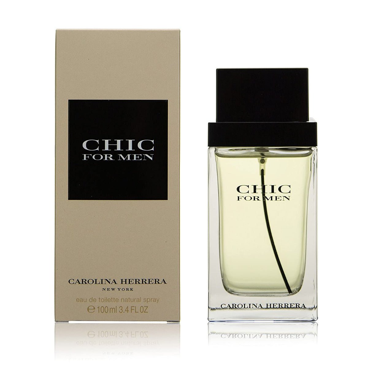 Carolina Herrera Chic Men Perfume 3.4oz 100ml EAU DE TOILETTE SPRAY