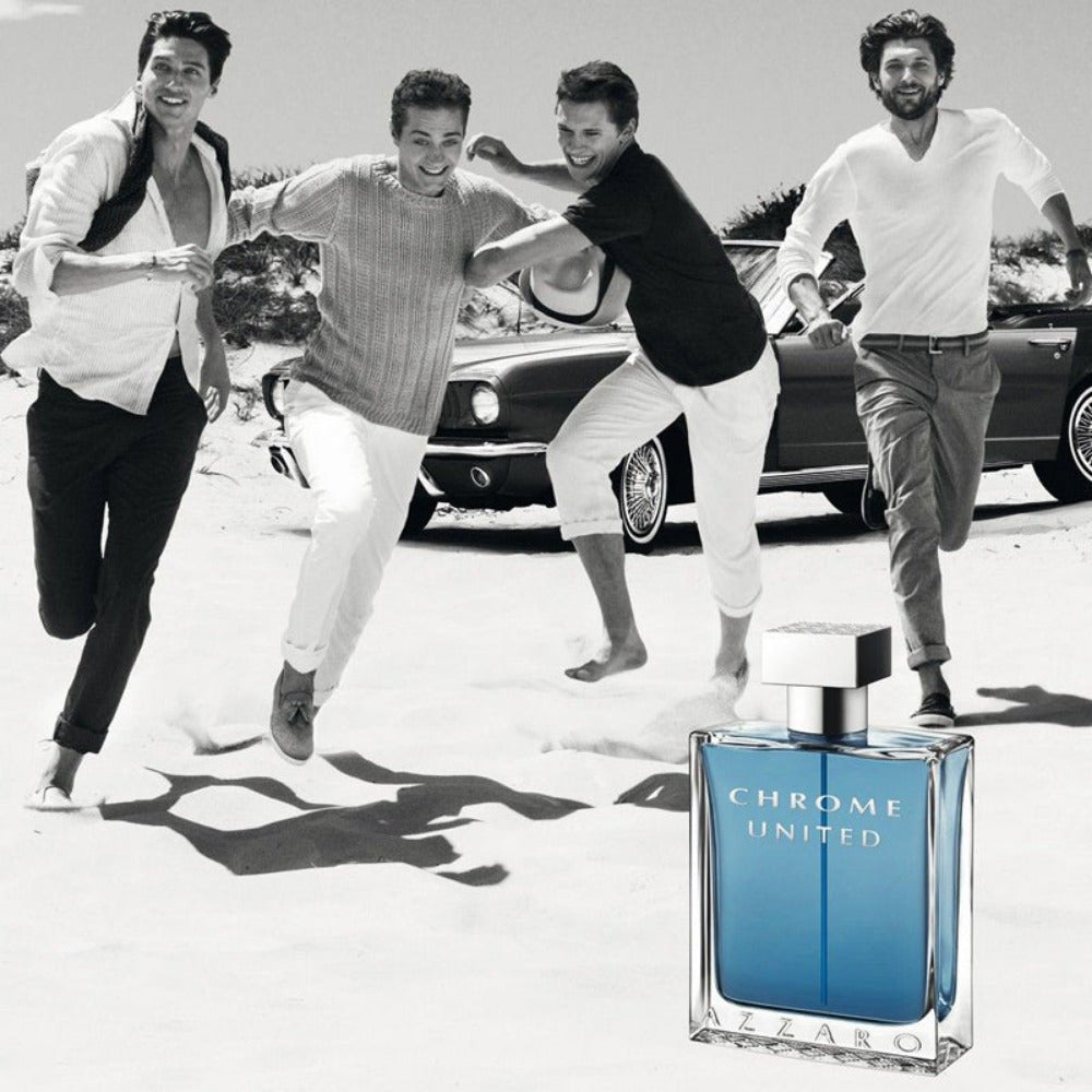 Azzaro Chrome United Men Perfume 3.4oz 100ml EAU DE TOILETTE SPRAY