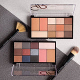 Golden Rose City Style Face & Eye Palette Blusher, Bronzer, Highlighter, 9 Eyeshadows Matte, Pearl, Shimmer Finishes