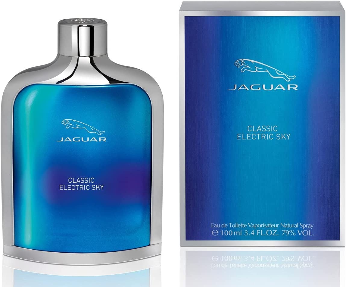 Jaguar Classic Electric Sky Men Perfume 3.4oz 100ml EAU DE TOILETTE SPRAY