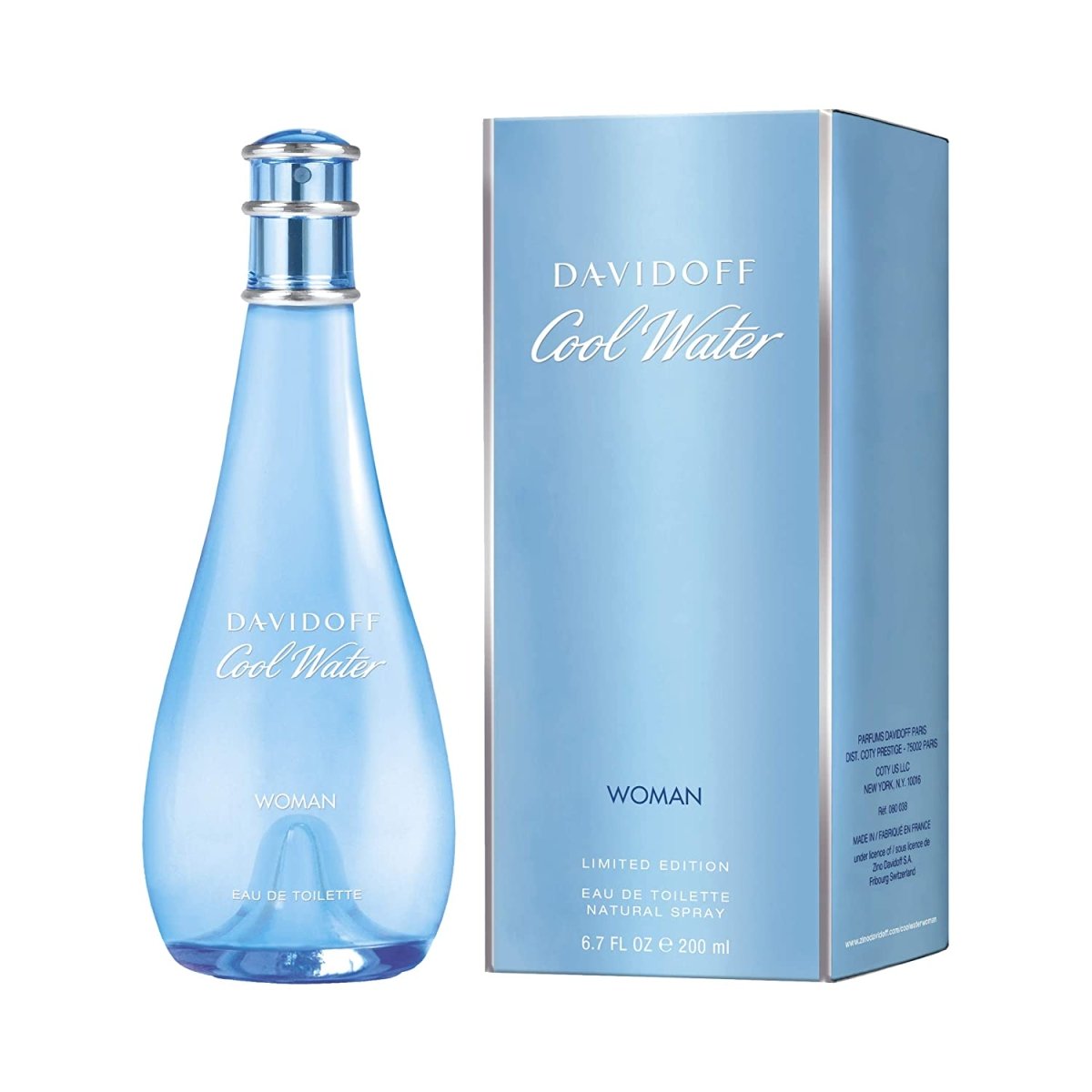 Davidoff Cool Water Women Perfume 3.4oz 100ml EAU DE TOILETTE SPRAY