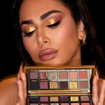 Huda Beauty Empowered Eye Shadow Palette 0.3oz 4.3g, Rich Golds, Coppers, Browns, Neutrals