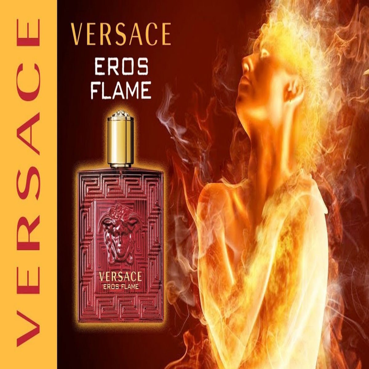 Versace Eros Flame Men Perfume 3.4oz 100ml 6.7oz 200ml EAU DE PARFUM SPRAY