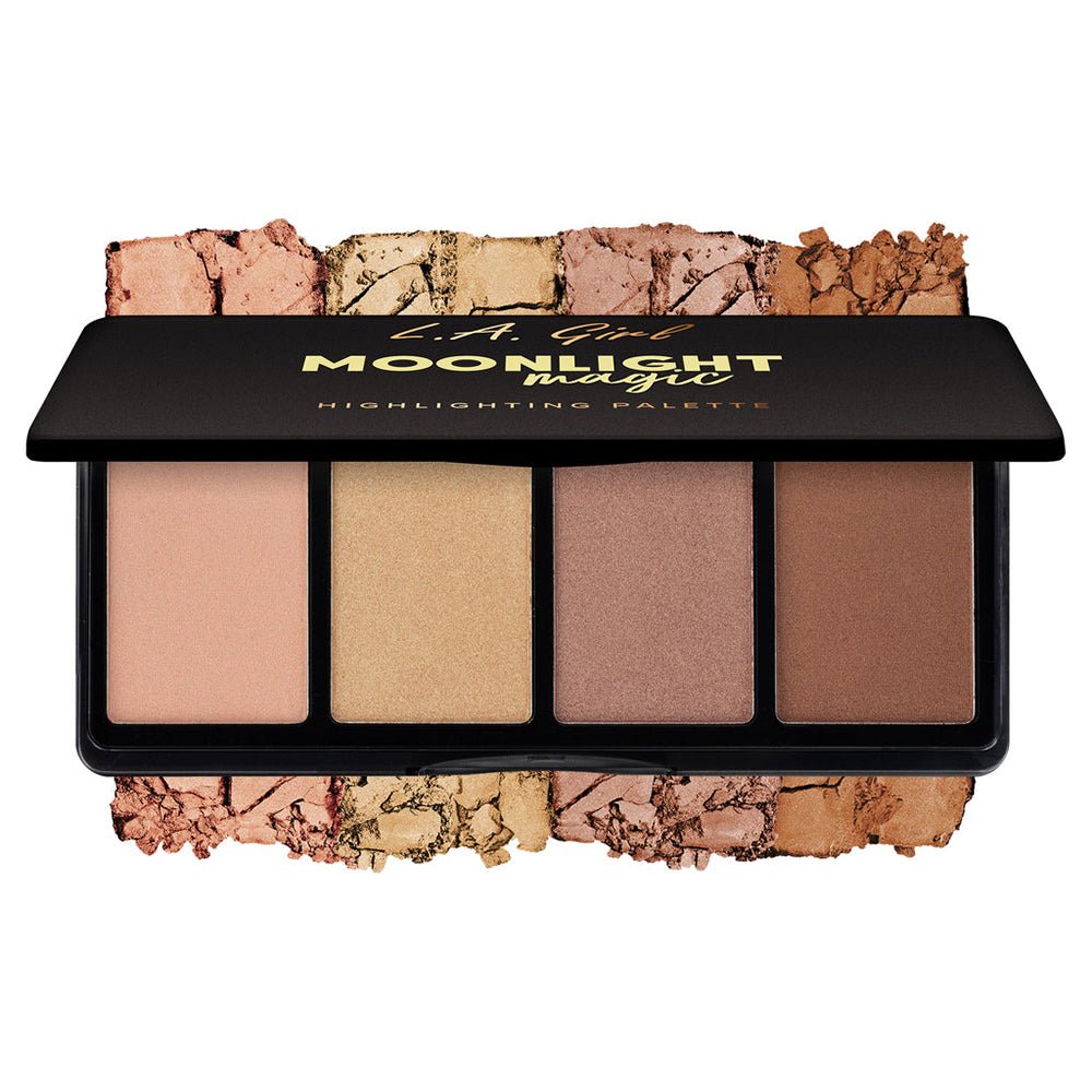 L.A. Girl Fanatic Highlighting Palette GBL426 Moonlight Magic 0.14oz 4g, Matte & Satin Finishes