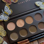 Kara Beauty First Impressions Eyebrow Palette Professional Palette 15g 12 Colors #color_EB15