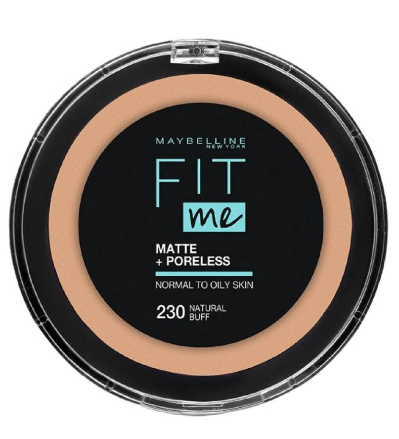 Maybelline Fit Me Matte + Poreless Powder 12g, Mattifying Powder, Poreless Look, 16 Hours #color_230 Natural Buff