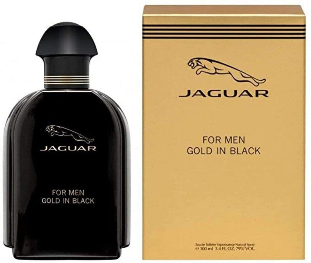 Jaguar Gold In Black Men Perfume 3.4oz 100ml EAU DE TOILETTE SPRAY