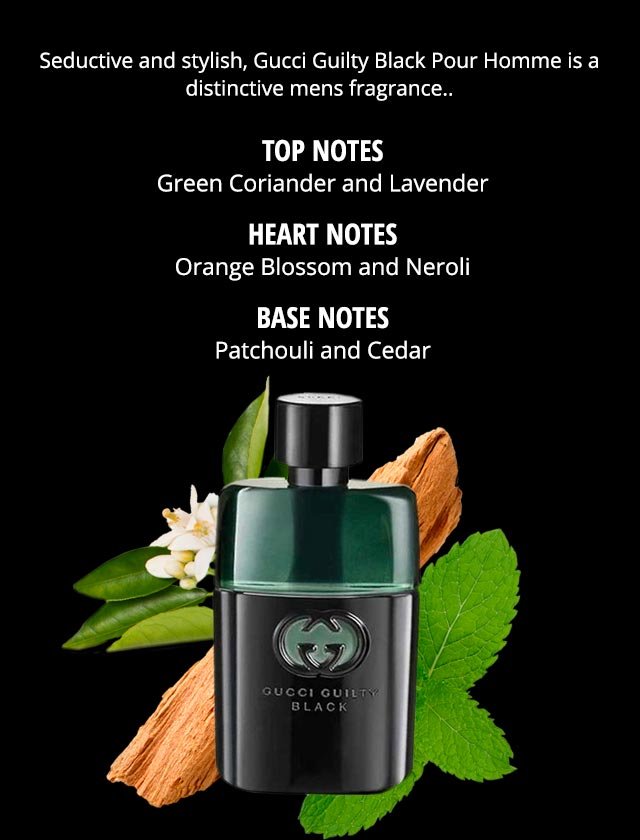 Gucci Guilty Black Men Perfume 1.7oz 50ml 3.0oz 90ml EAU DE TOILETTE SPRAY