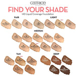 Catrice HD Liquid Coverage Foundation Velvety-Patte, Perfect Complexion