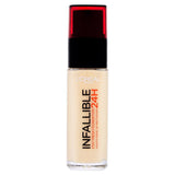 L'Oreal Paris Infallible 24H Liquid Foundation 30ml, Hydrating, Waterproof, Full Coverage Base #color_015 Porcelain