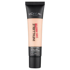 L'Oreal Paris Infallible 24H Matte Foundation 35ml, Long-Lasting, Matte Coverage, Second-Skin Finish #color_11 Vanilla