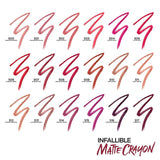 L'Oreal Paris Infallible Very Matte Lip Crayon Lipstick 1.3g, Jojoba Oil, Vitamin E, Matte Finish