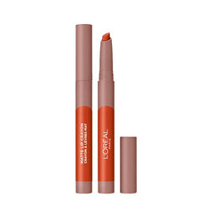 L'Oreal Paris Infallible Very Matte Lip Crayon Lipstick 1.3g, Jojoba Oil, Vitamin E, Matte Finish #color_106 Mon Cinnamon