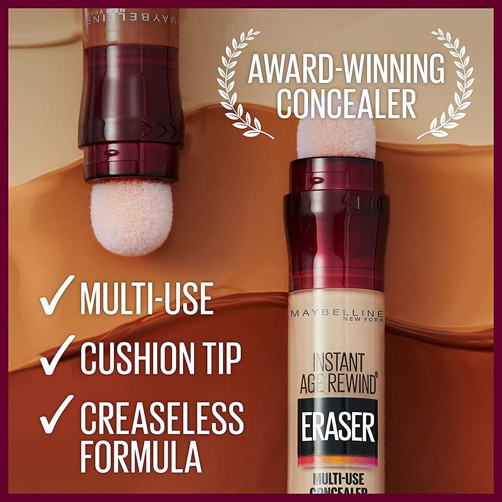 Maybelline Instant Age Rewind Eraser Dark Circles Concealer 6ml, Hydrate, Conceal, Contour and Correct