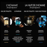 Yves Saint Laurent La Nuit De L'Homme Eau Electrique Men Perfume 3.4oz 100ml EAU DE TOILETTE SPRAY