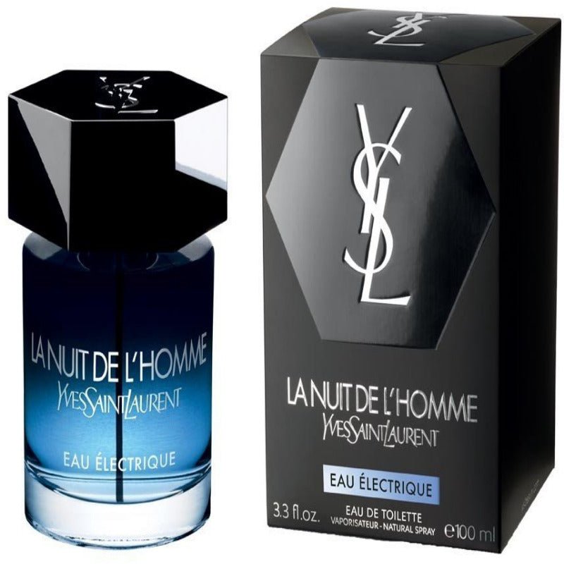 Yves Saint Laurent La Nuit De L'Homme Eau Electrique Men Perfume 3.4oz 100ml EAU DE TOILETTE SPRAY