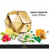 Paco Rabanne Lady Million Women Perfume 2.7oz 80ml EAU DE PARFUM SPRAY