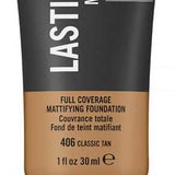 Rimmel Lasting Matte Foundation30ml, Full, Flawless Coverage, Lightweight Mousse Formula #color_406 Classic Tan