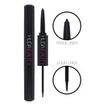 Huda Beauty Life Liner Double Ended Eyeliner Liquid & Pencil Eyeliner Black 0.05oz 1.5ml