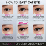 Huda Beauty Life Liner Quick N Easy Precision Liquid Liner Eyeliner Extreme Black 0.03oz 1.0ml