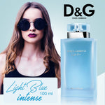Dolce & Gabbana Light Blue Eau Intense Women Perfume 3.4oz 100ml EAU DE PARFUM SPRAY