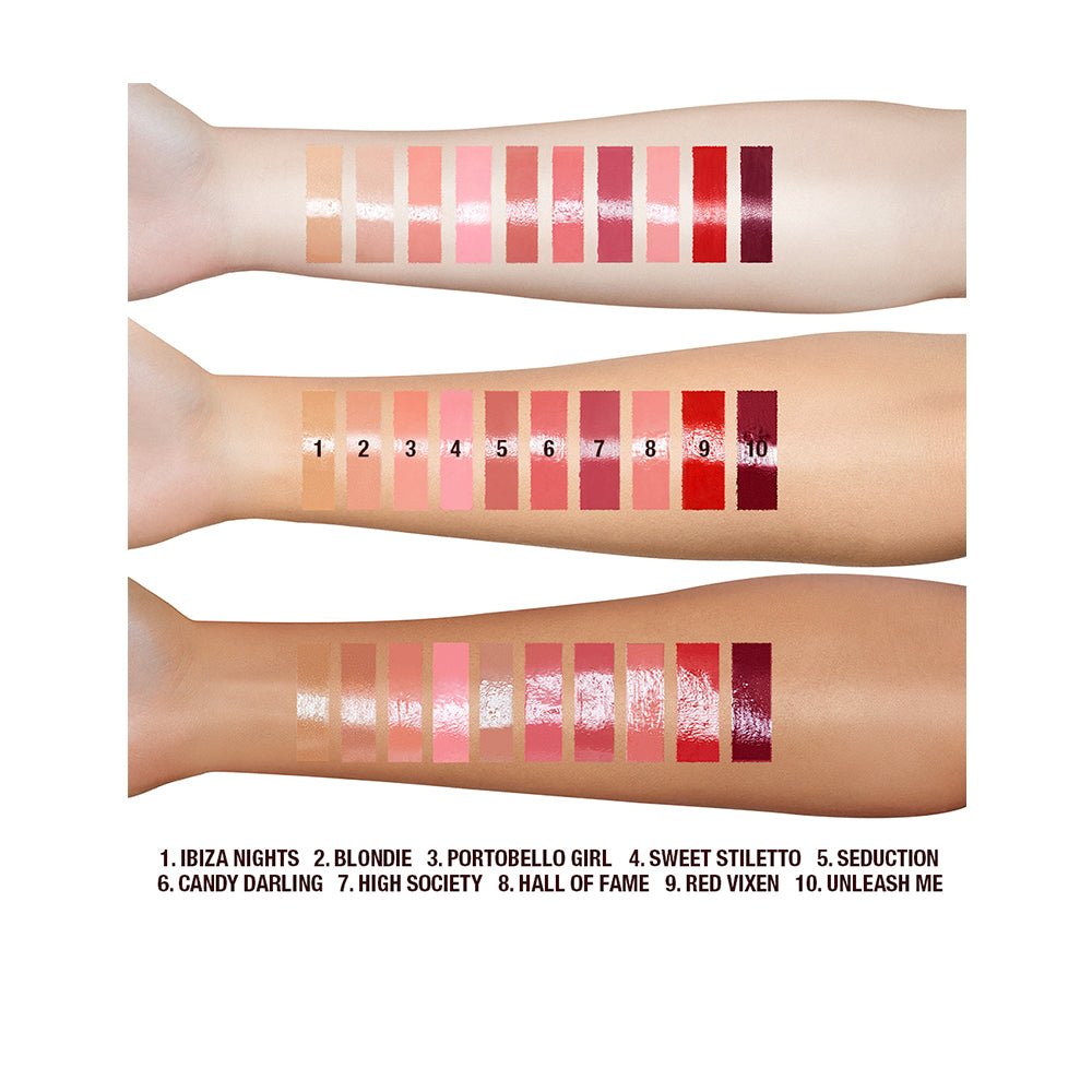 Charlotte Tilbury Lip Lustre Lipstick Ultra Glossy Shimmering Shades