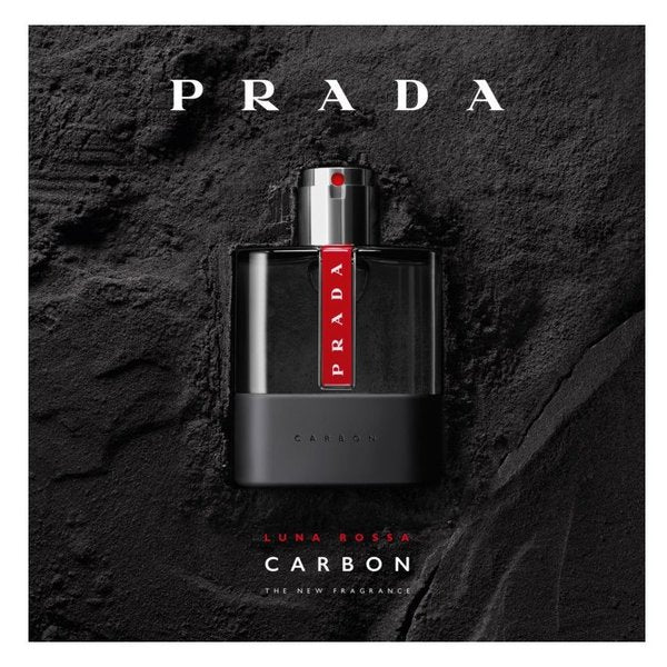 Prada Luna Rossa Carbon Men Perfume 3.4oz 100ml EAU DE TOILETTE SPRAY