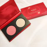 Kiko Milano Magical Holiday Blush & Highlighter Palette, Creamy, Velvety, Buildable #color_02 Stardust