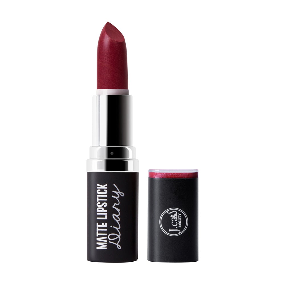 J. Cat Matte Lipstick Diary Lips Look Vivid and Vibrant #color_MLD116 Secret Crush