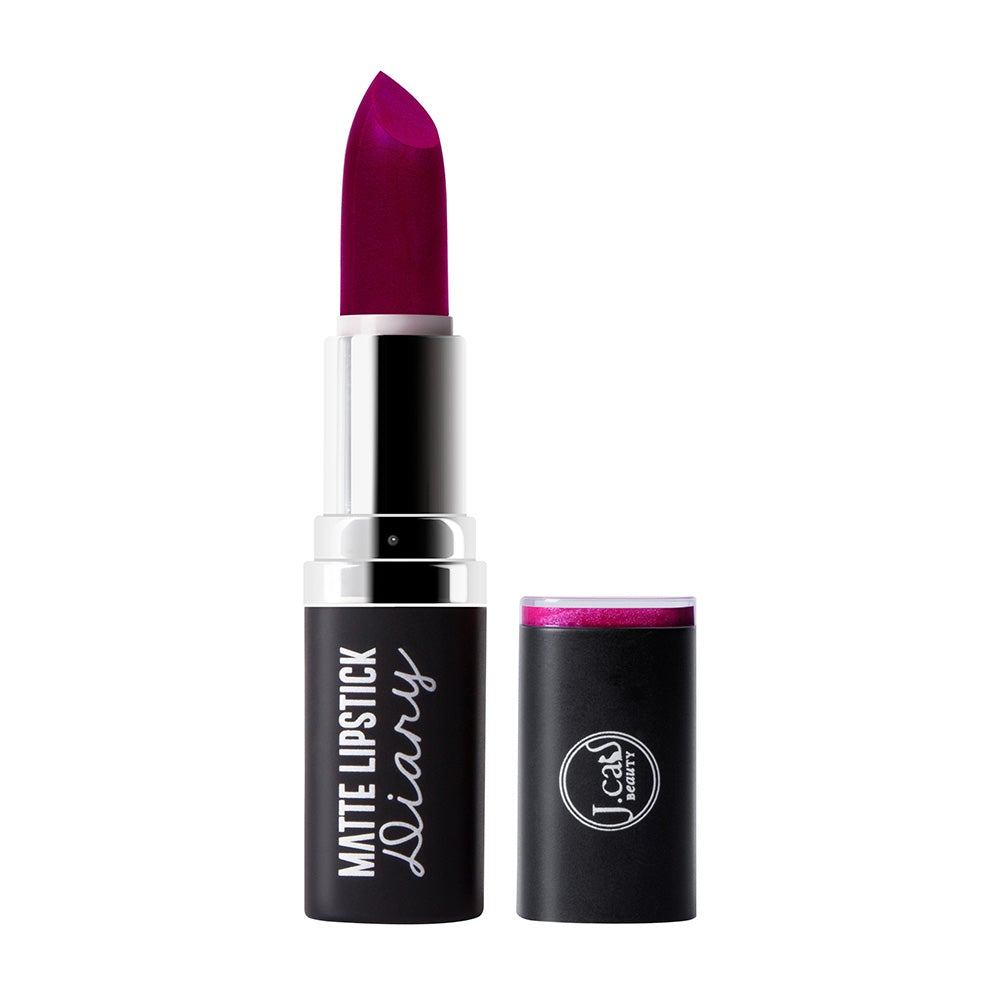 J. Cat Matte Lipstick Diary Lips Look Vivid and Vibrant #color_MLD115 Dirty First Kiss
