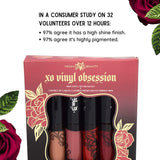 Kat Von D Mini XO Vinyl Lip Cream Lip Gloss Obsession Set Lipstick 4 x 2.5ml