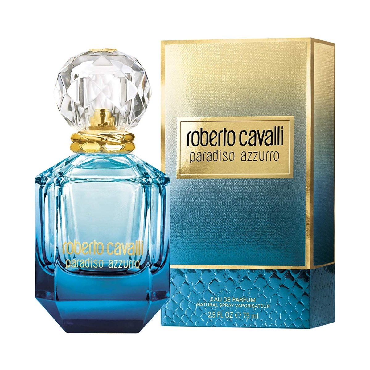 Roberto Cavalli Paradiso Azzurro Women Perfume 2.5oz 75ml EAU DE PARFUM SPRAY