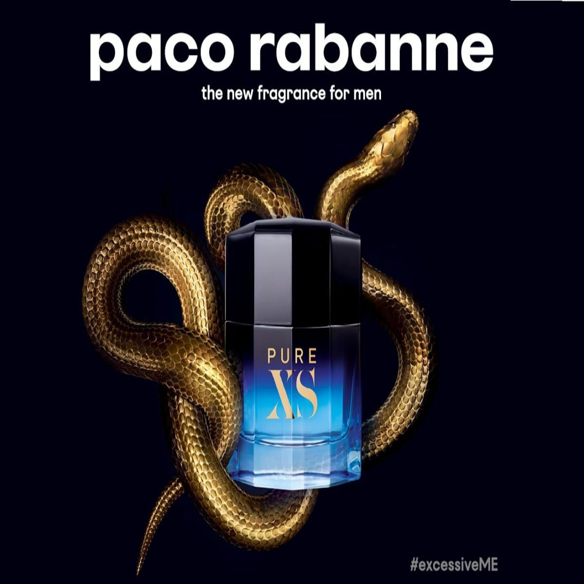 Paco Rabanne Pure XS Men Perfume 3.4oz 100ml EAU DE TOILETTE SPRAY