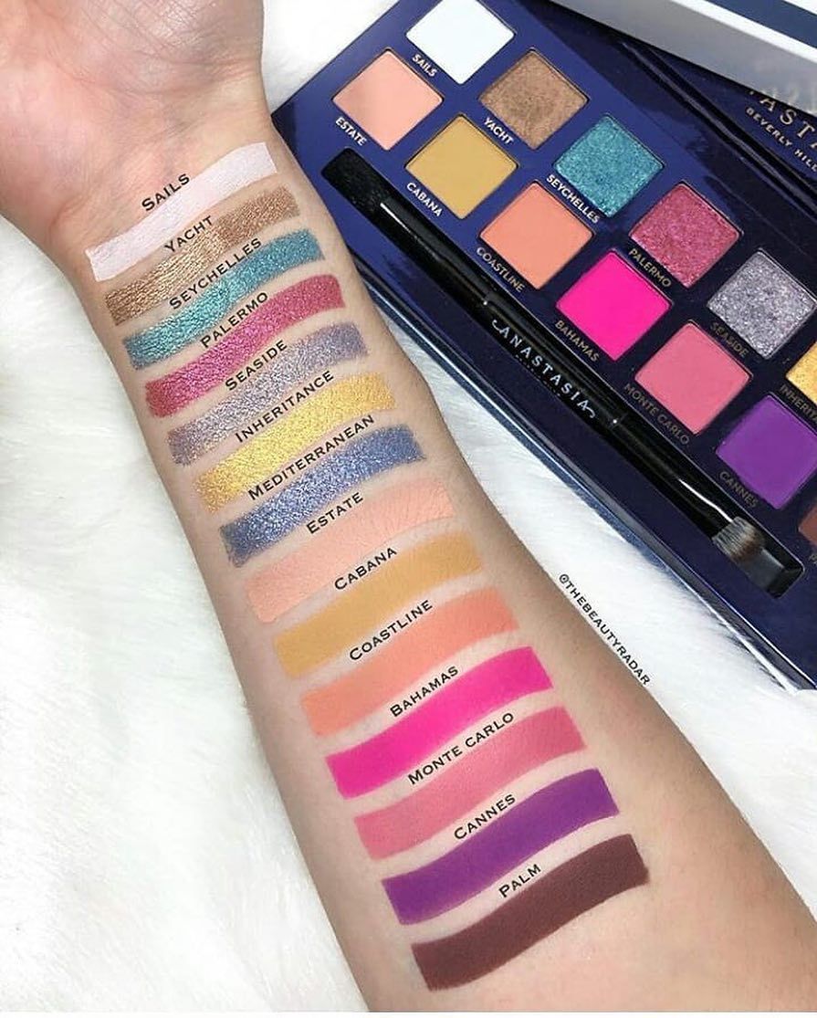 Anastasia Beverly Hills Riviera Eyeshadow Palette 14 Color Full Pigment