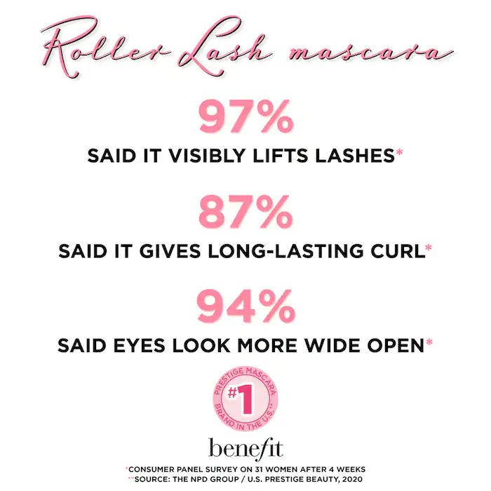 Benefit Roller Lash Curling Mascara Hook N Roll Brush 0.30oz 8.5g