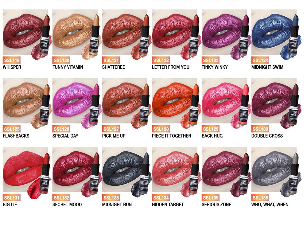 J. Cat Scene Stealer Ultra Creamy Lipstick Creamy and Metallic Finishes