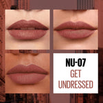 Maybelline Sensational Liquid Lipstick With Matte Finish 7ml, Intense and Highly Pigmented #color_07 Get Undressed