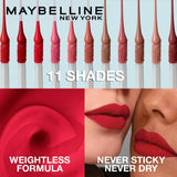Maybelline Sensational Liquid Lipstick With Matte Finish 7ml, Intense and Highly Pigmented