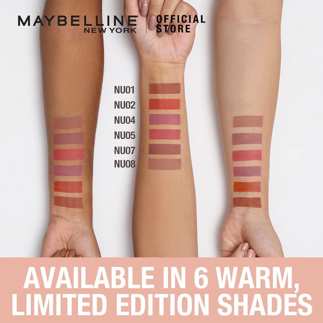 Maybelline Sensational Liquid Lipstick With Matte Finish 7ml, Intense and Highly Pigmented